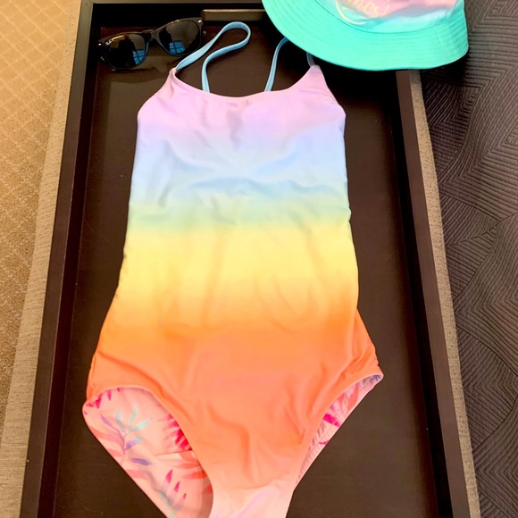 🏊🏻‍♀️Justice🤩 Reversible One Piece Bathing Suit - Picture 5 of 5